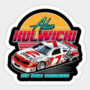 Alan Kulwicki 80s Retro Sticker